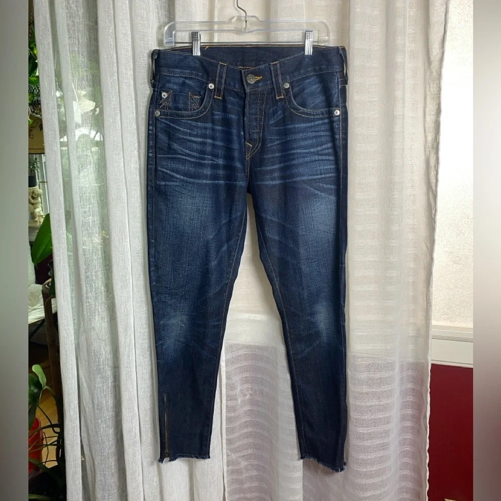 True Religion Men's Davey Pony Express Slim Jeans in Iron Horse 29x33